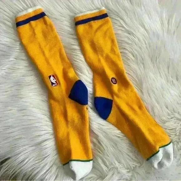 Men’s Stance Arena Golden State Warriors Crew Socks - Picture 2 of 6